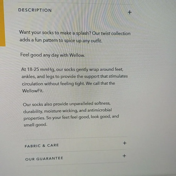 Wellow Women’s compression socks (18-25mmHg) *NWOT - Picture 8 of 8